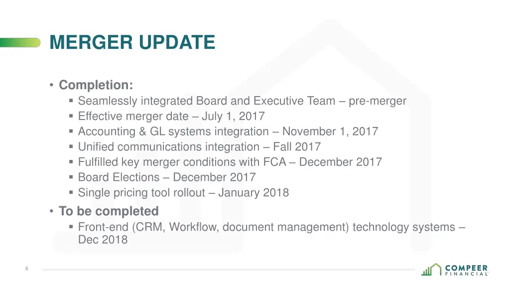 merger update