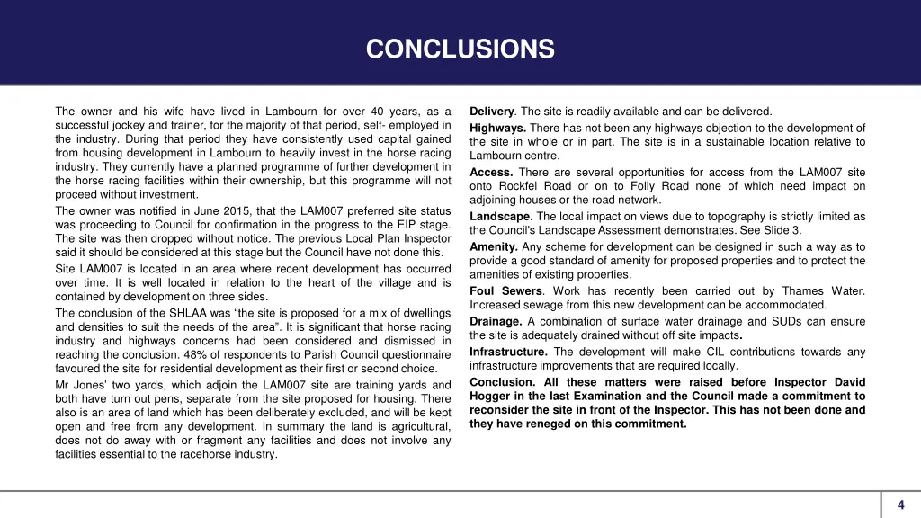 conclusions