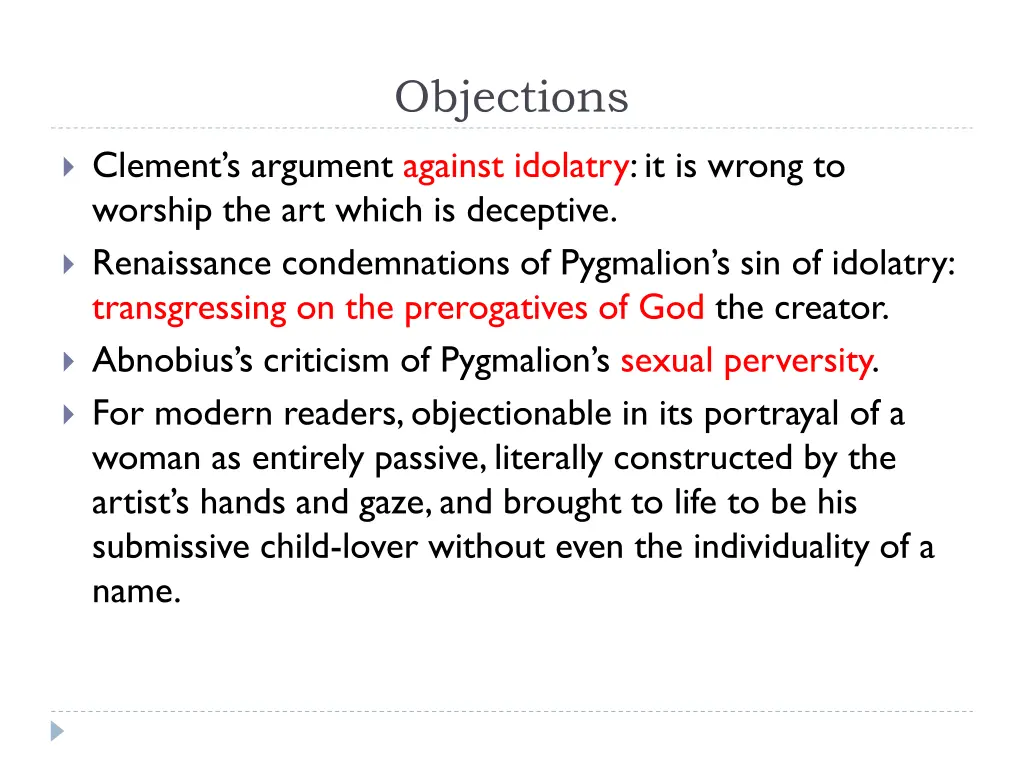 objections