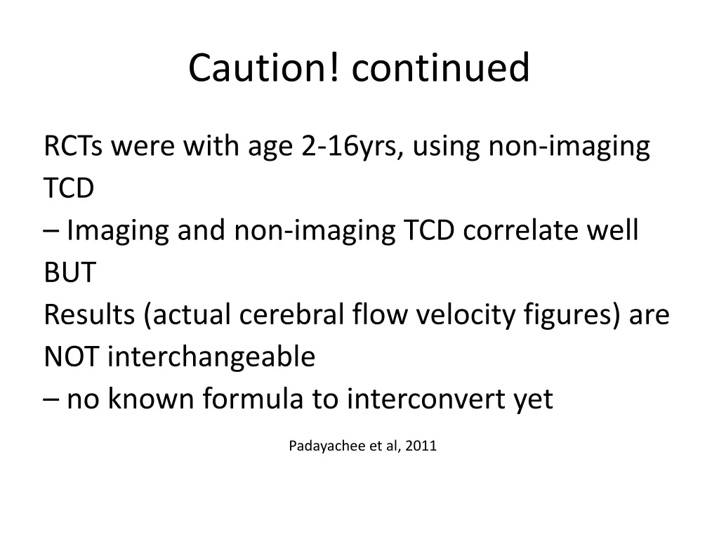 caution continued