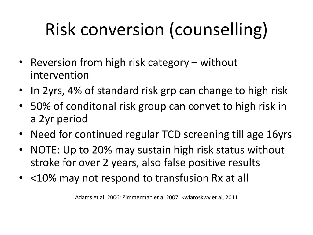 risk conversion counselling