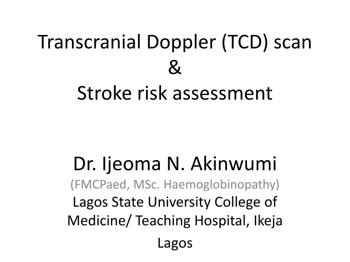 transcranial doppler tcd scan stroke risk