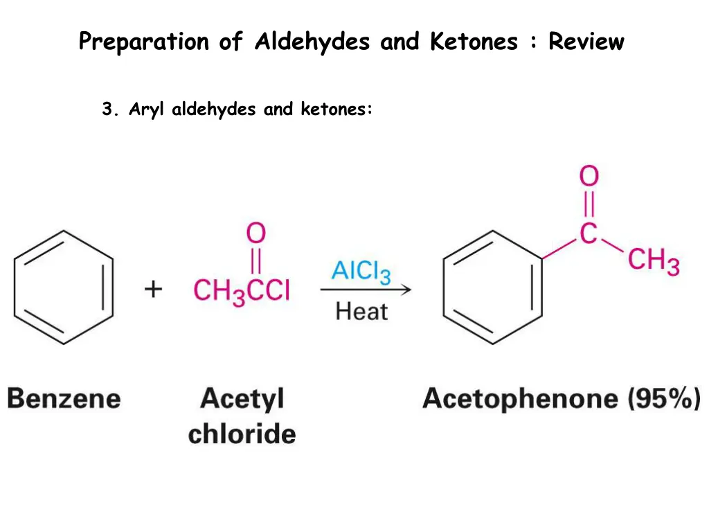 preparation of aldehydes and ketones review 4