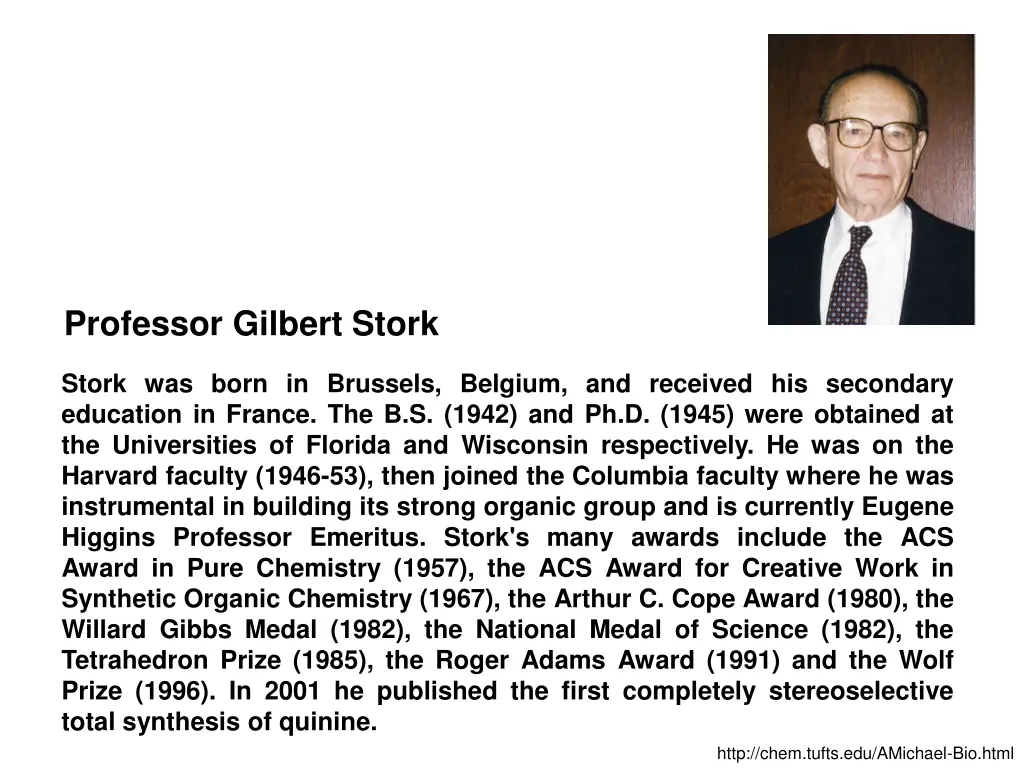 professor gilbert stork