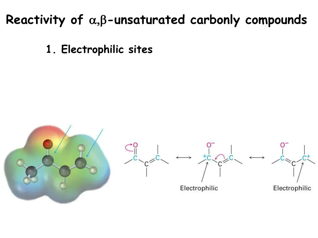 reactivity of unsaturated carbonly compounds 1