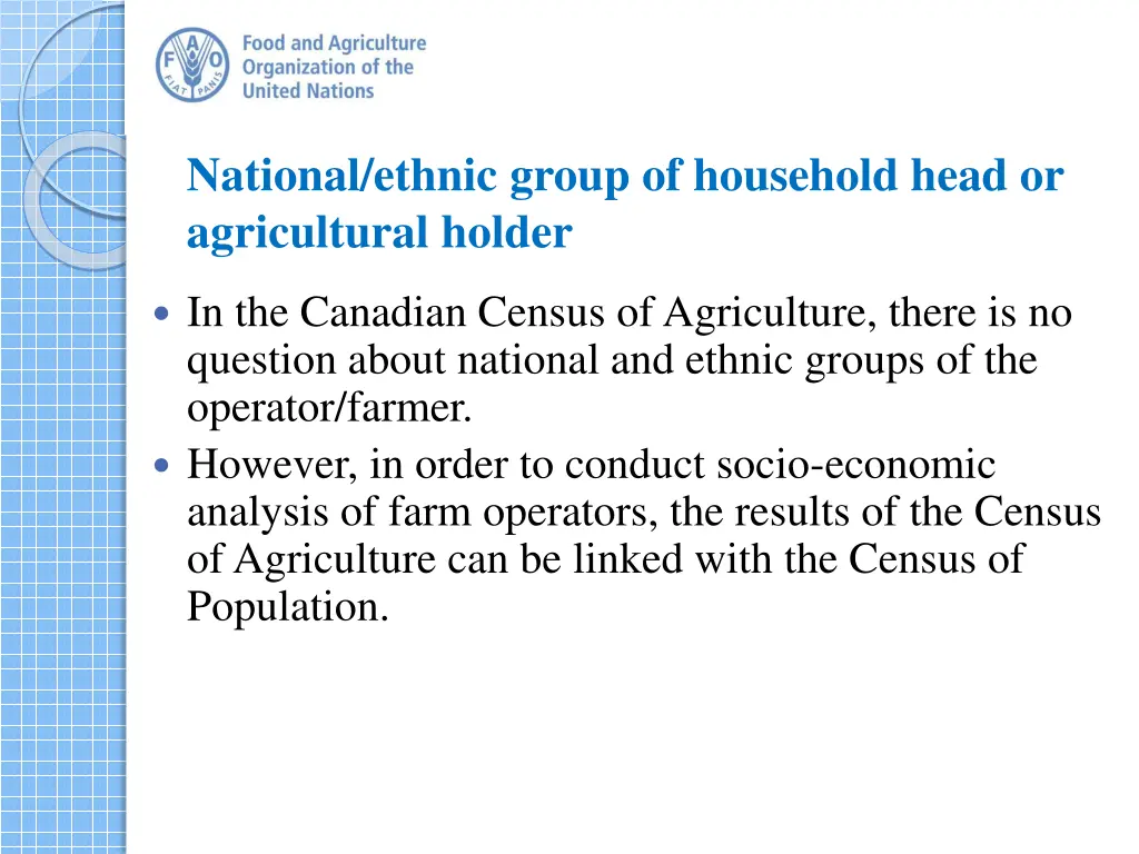 national ethnic group of household head