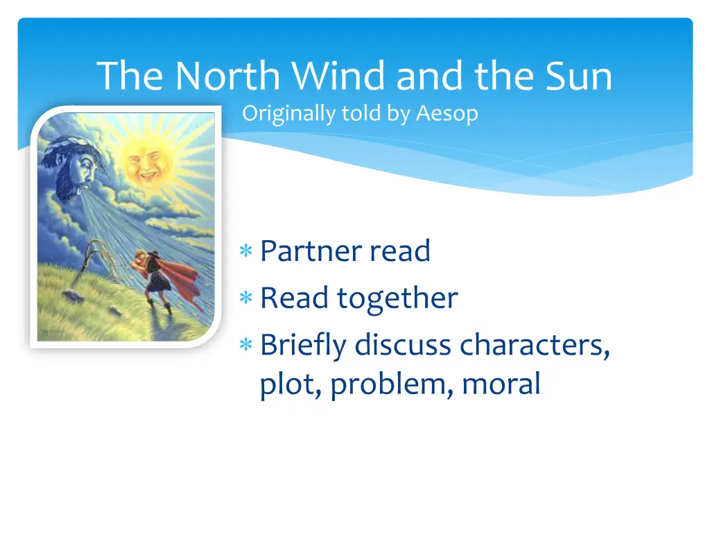 the north wind and the sun originally told