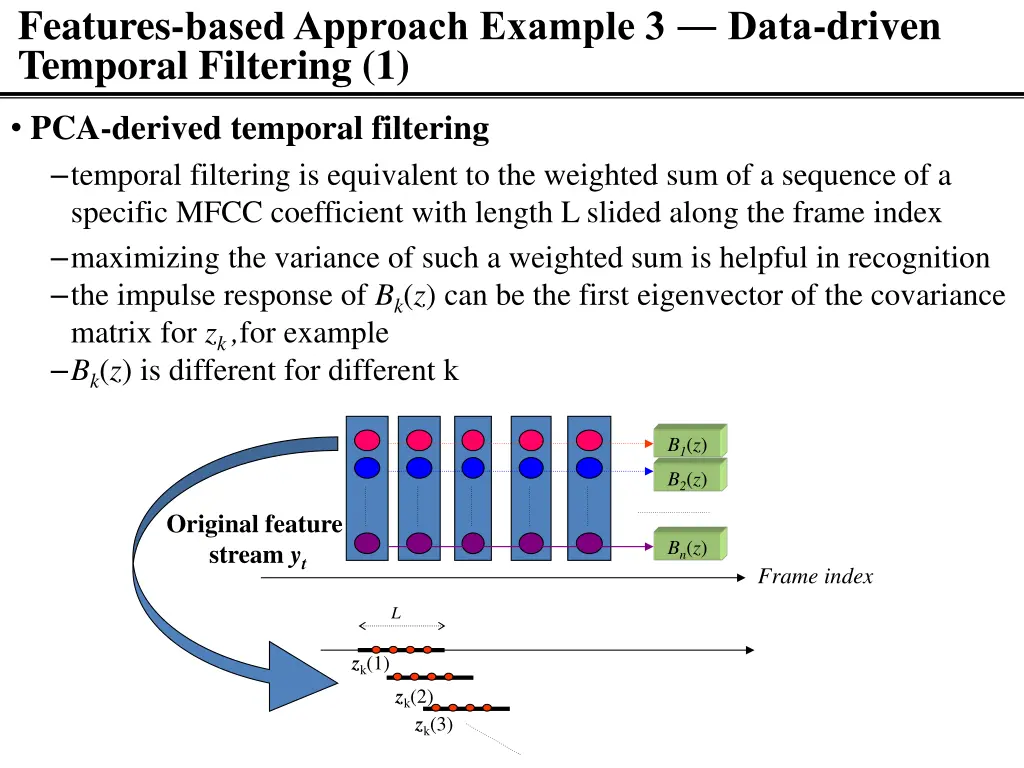 features based approach example 3 data driven