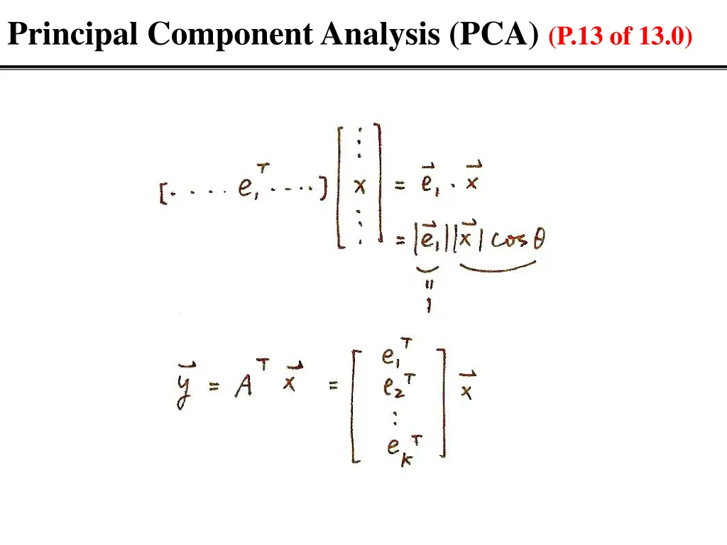 principal component analysis pca p 13 of 13 0