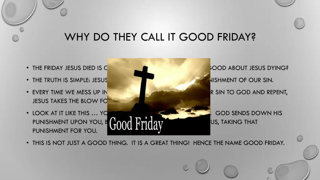 why do they call it good friday