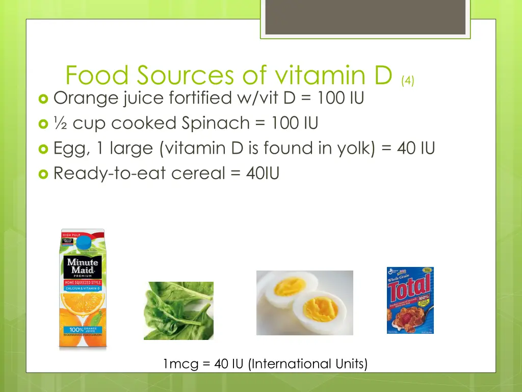 food sources of vitamin d 4 orange juice