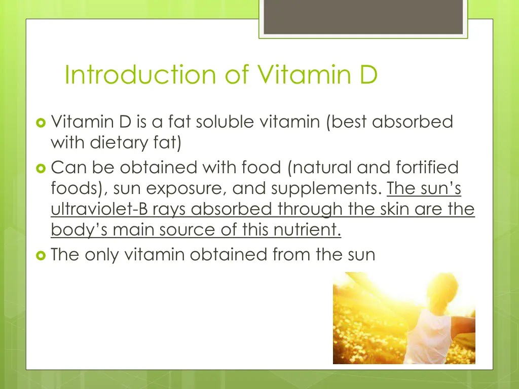 introduction of vitamin d