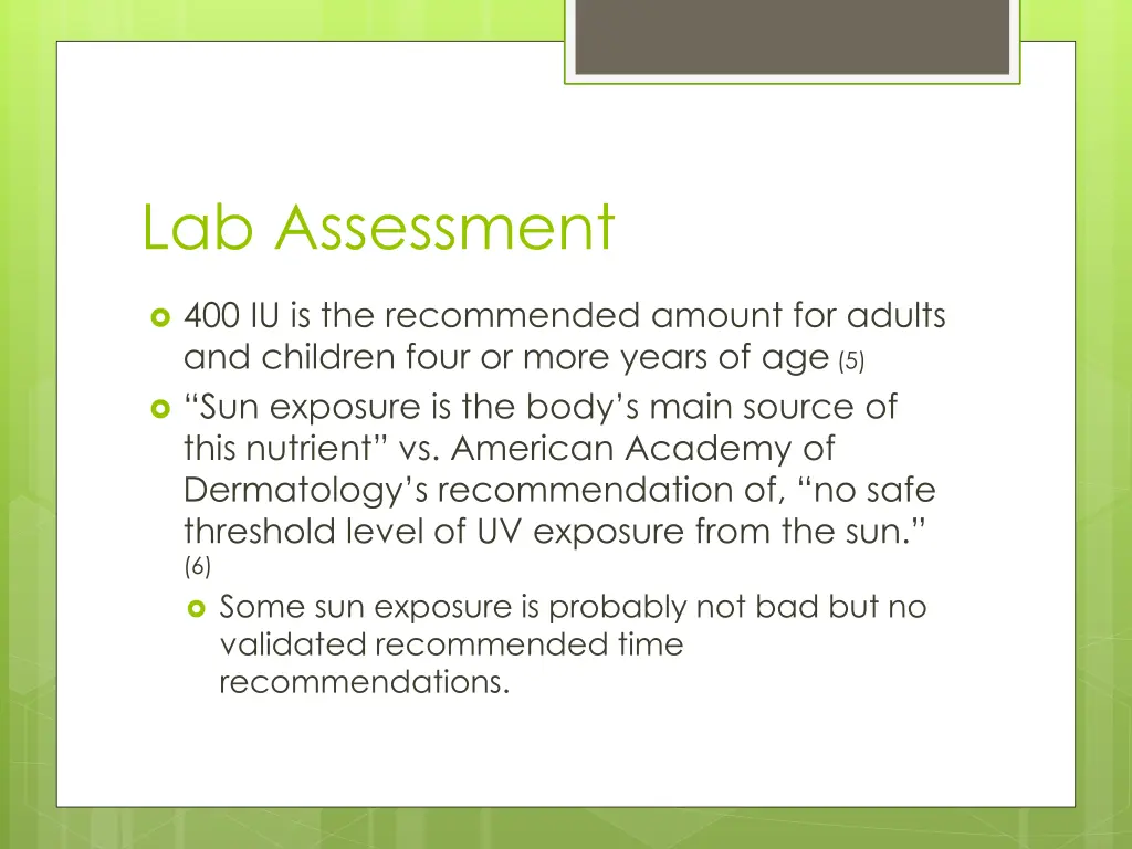 lab assessment