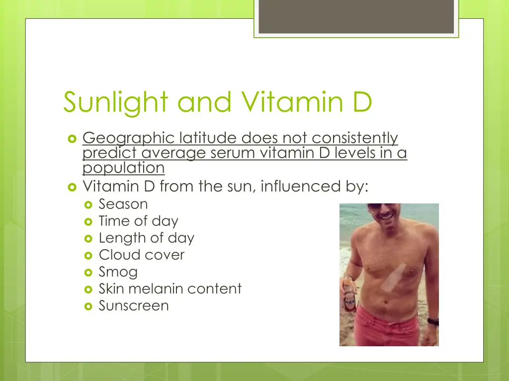 sunlight and vitamin d