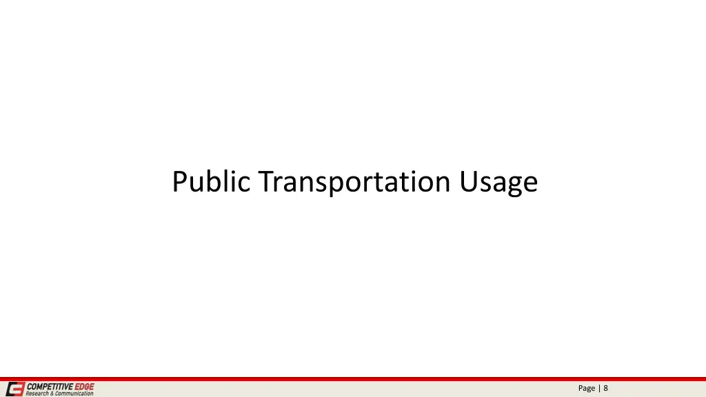 public transportation usage