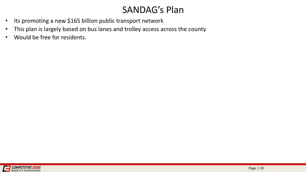 sandag s plan