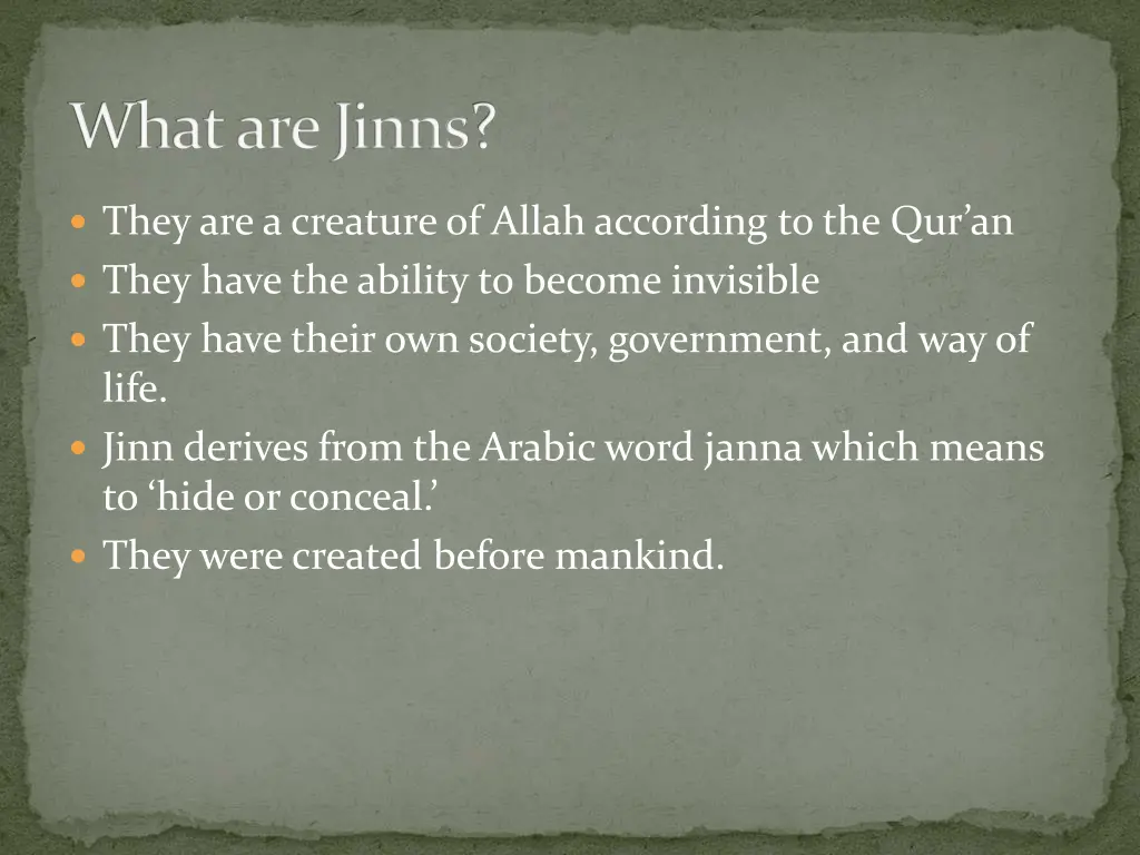 what are jinns