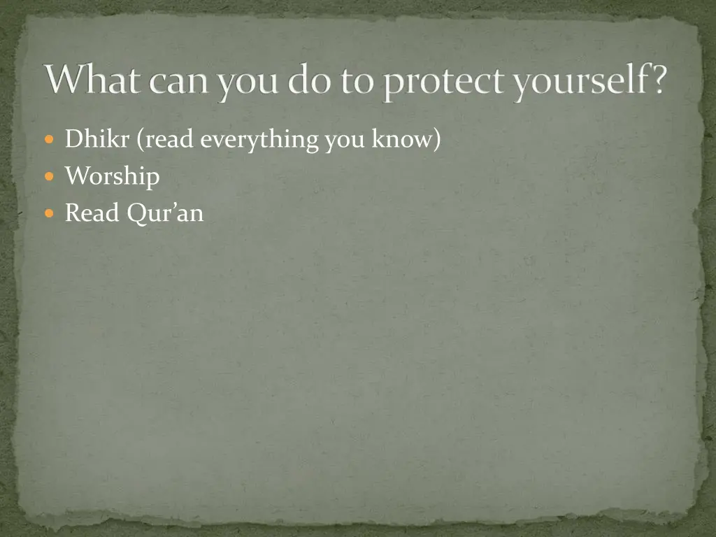 what can you do to protect yourself