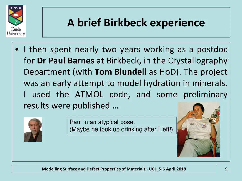 a brief birkbeck experience