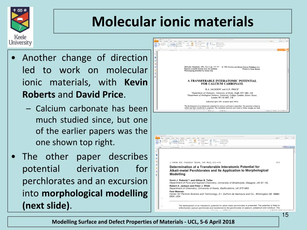 molecular ionic materials