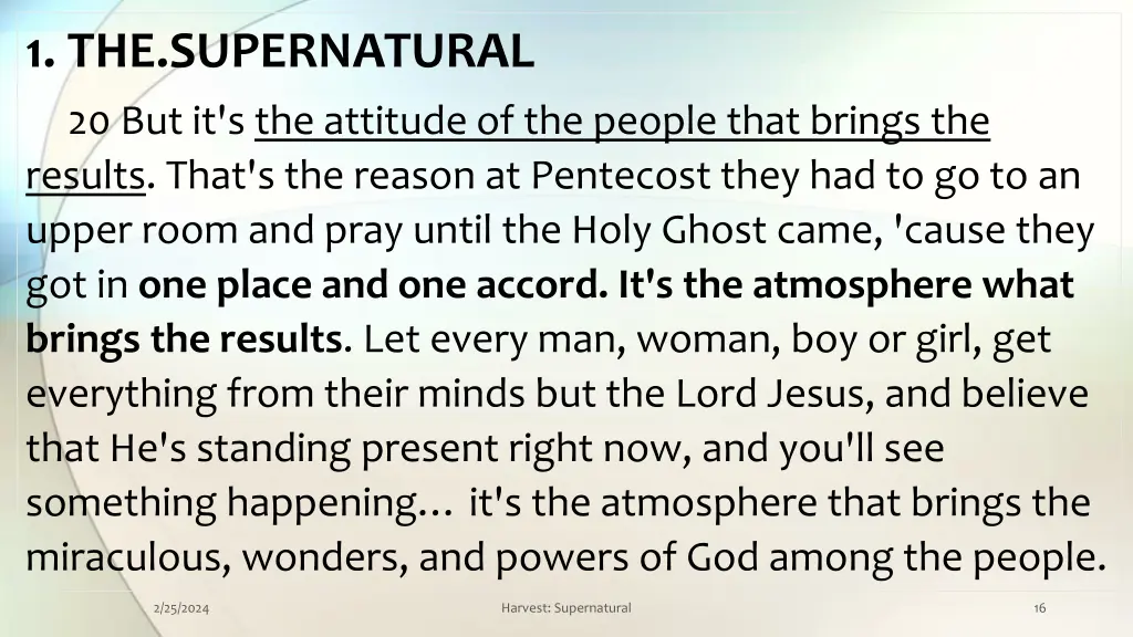 1 the supernatural