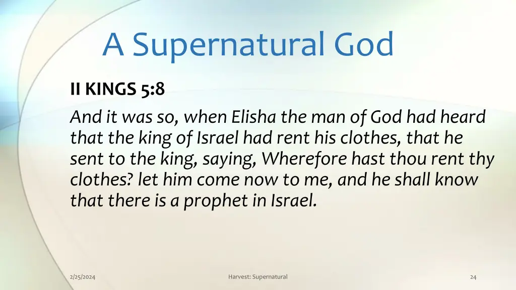 a supernatural god