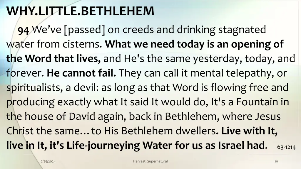 why little bethlehem