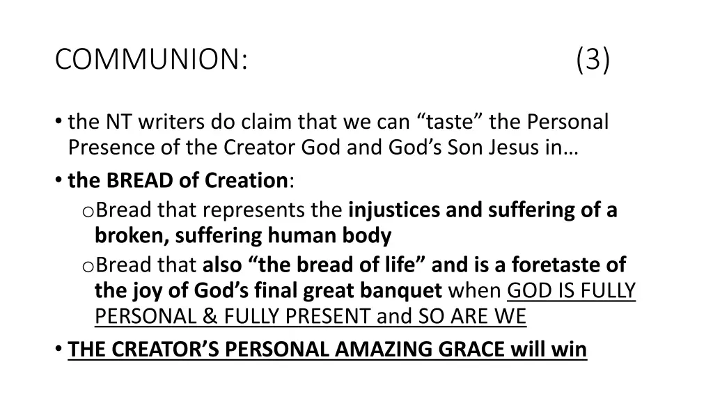 communion 3