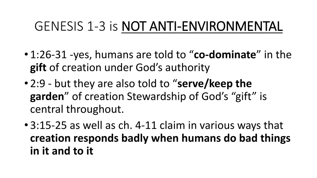 genesis 1 3 is not anti