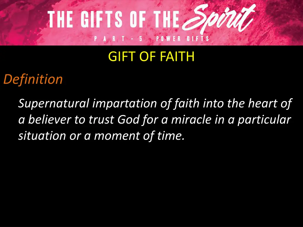 gift of faith
