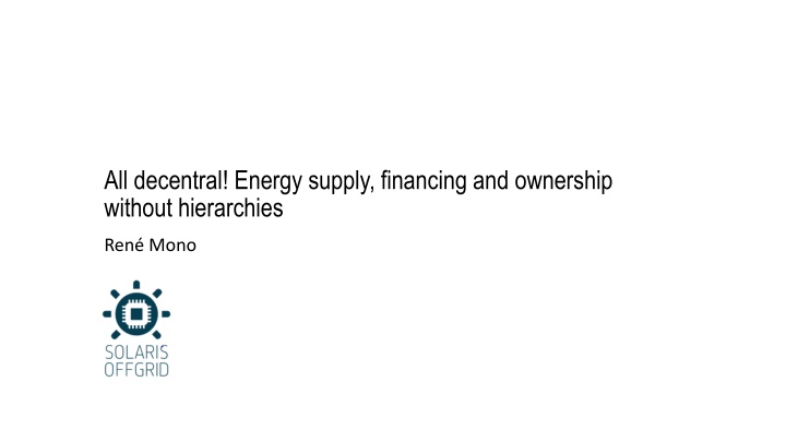 all decentral energy supply financing