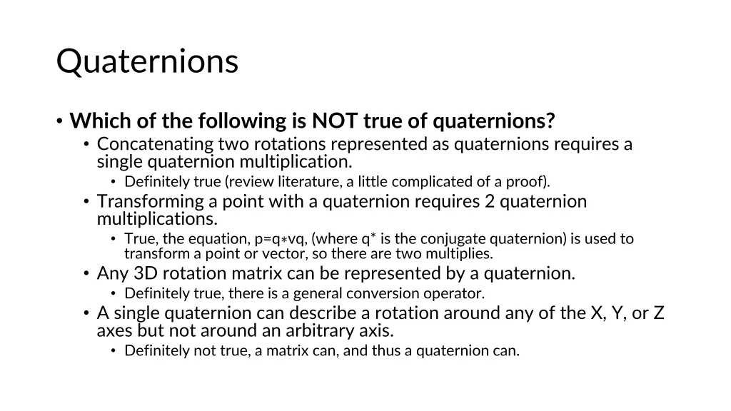 quaternions