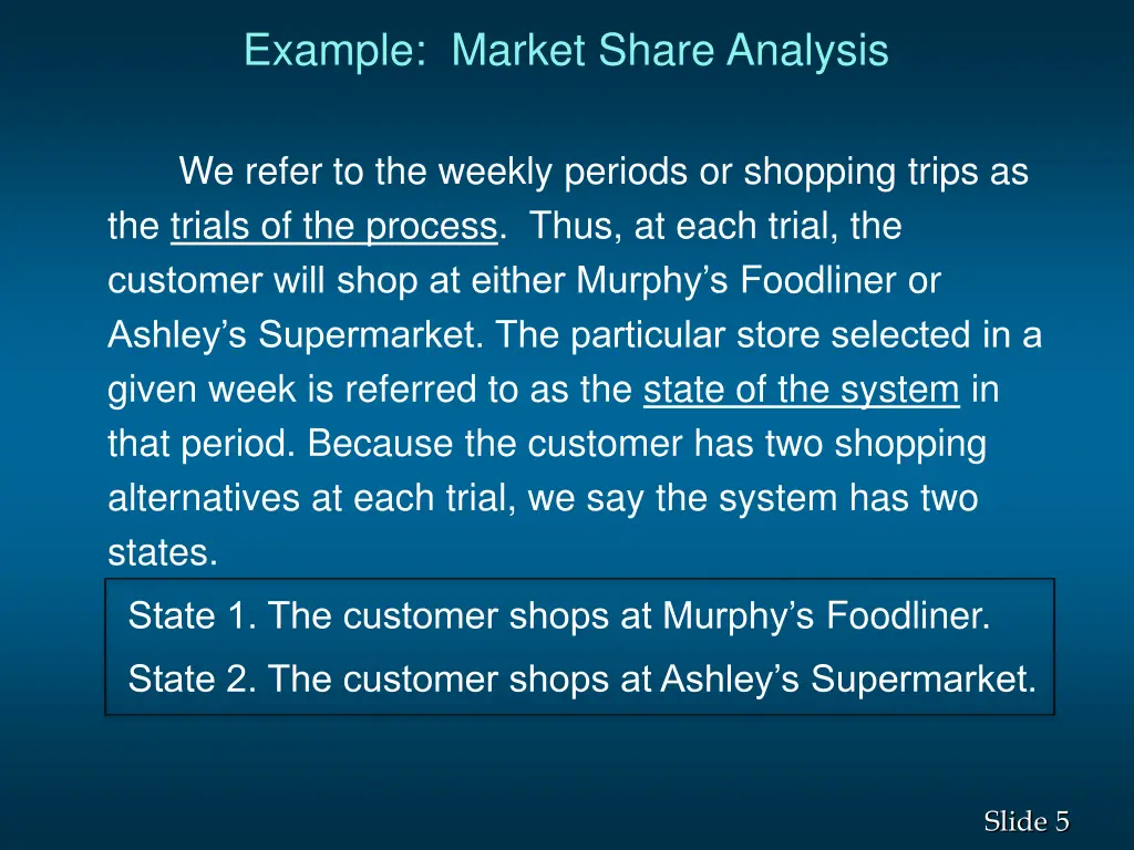 example market share analysis 1