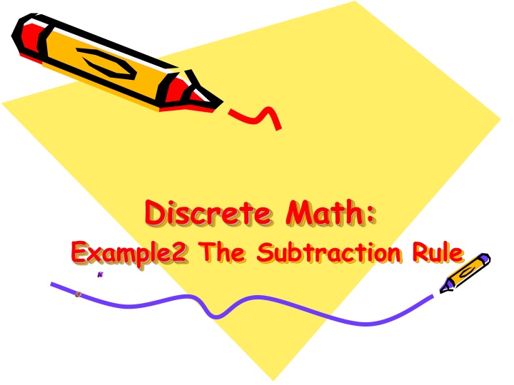 discrete math example2 the subtraction rule