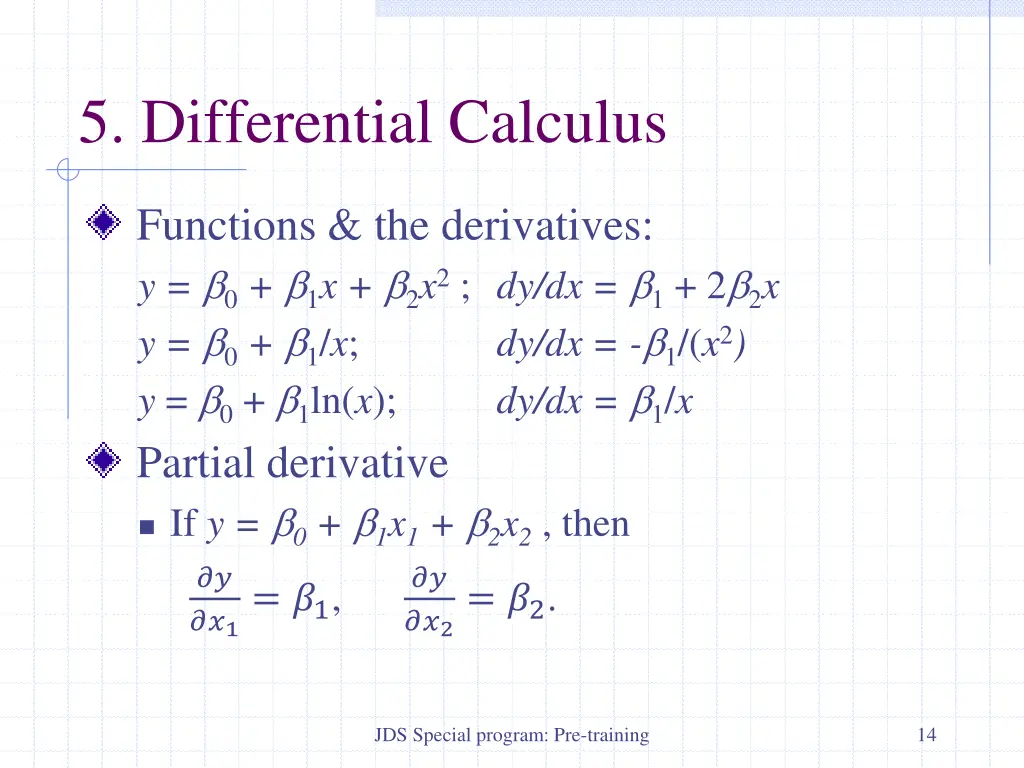 5 differential calculus