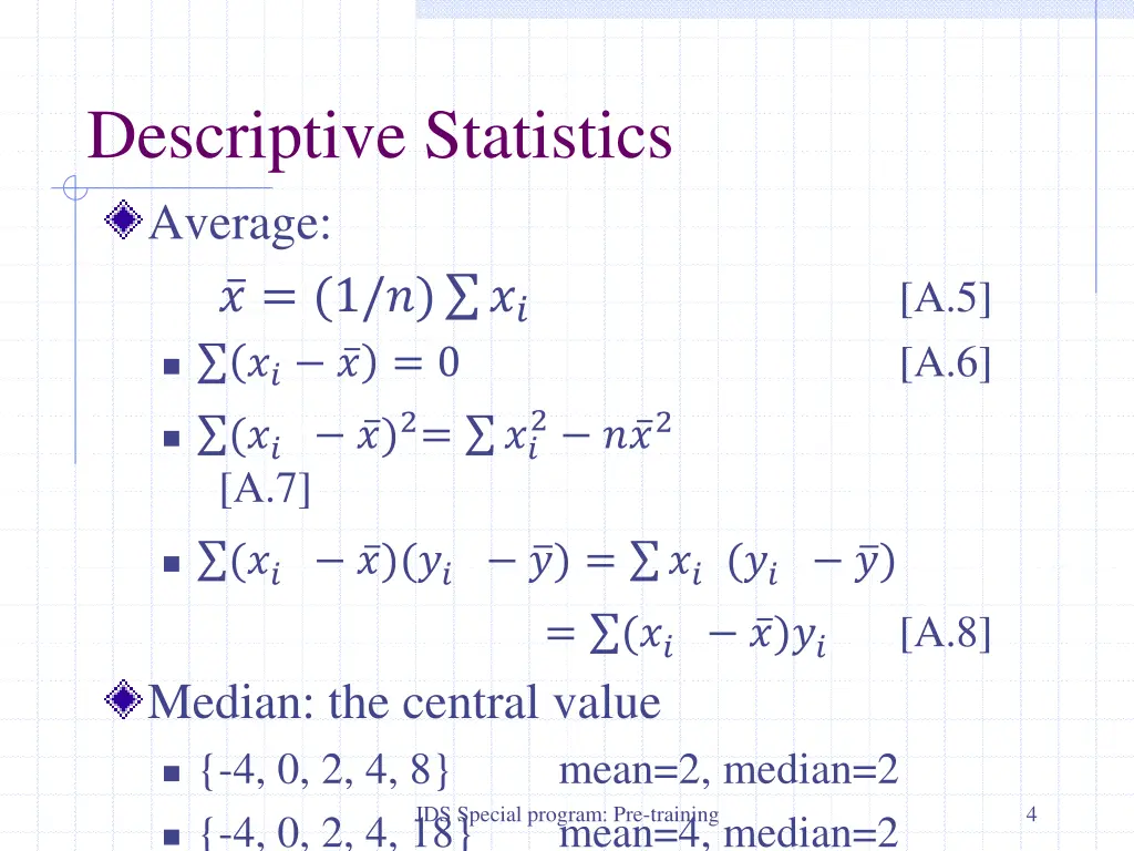 descriptive statistics average 1 0