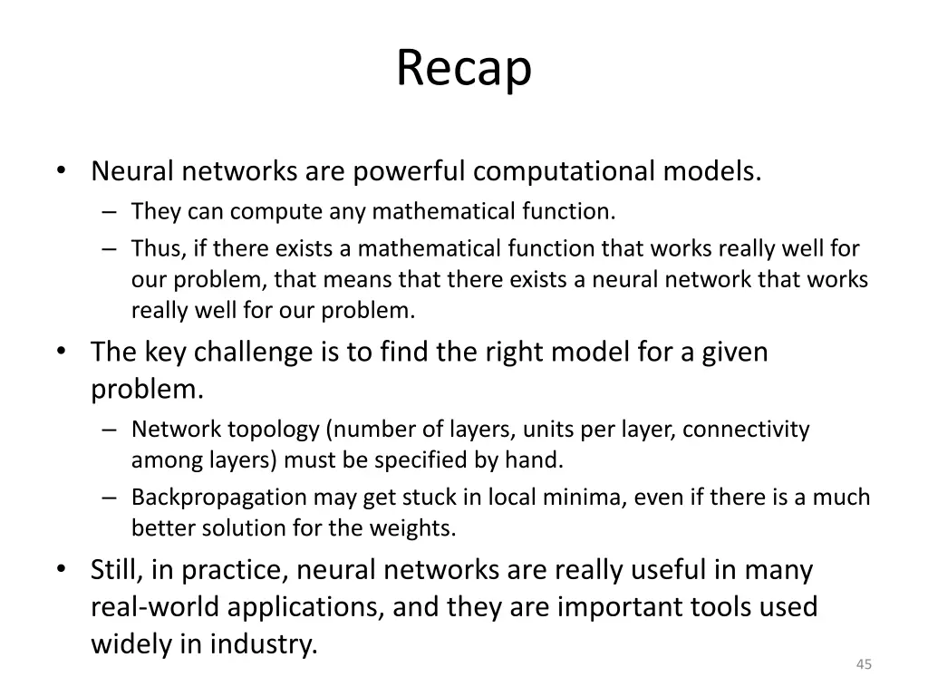 recap