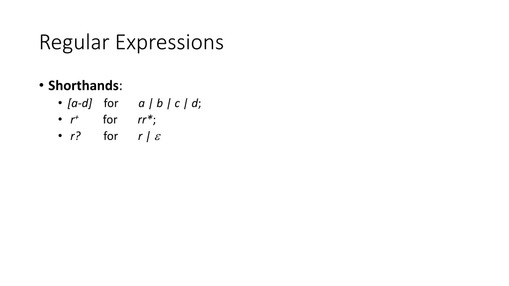 regular expressions 1