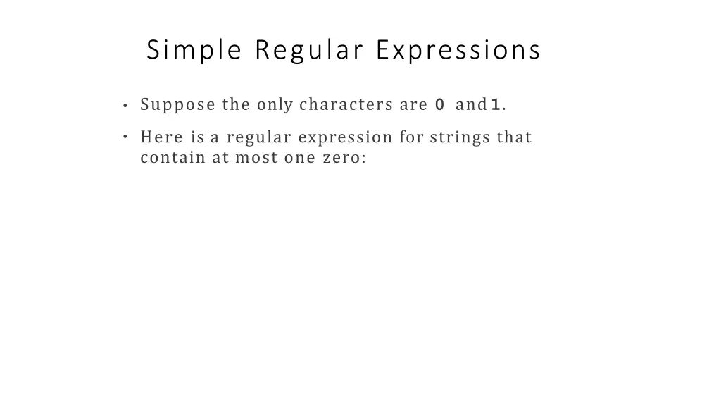 simple regular expressions 11