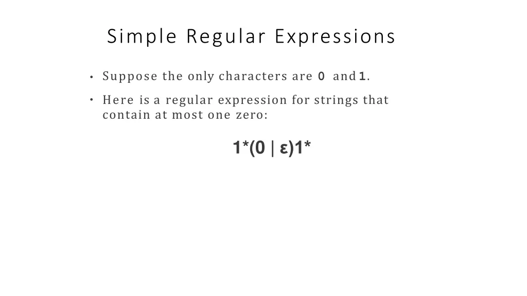 simple regular expressions 12