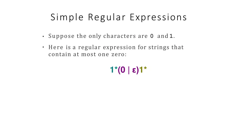 simple regular expressions 13