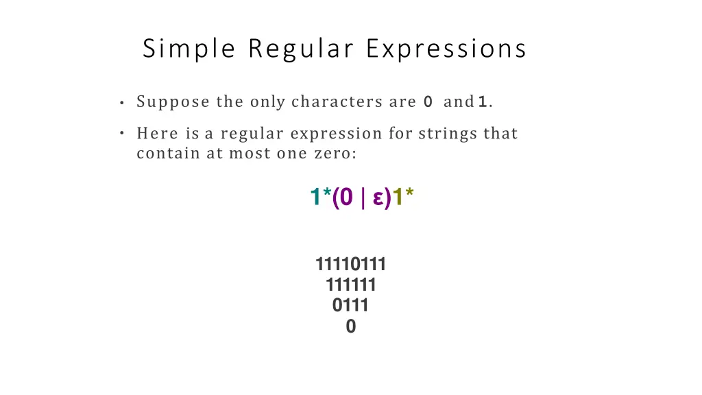 simple regular expressions 14