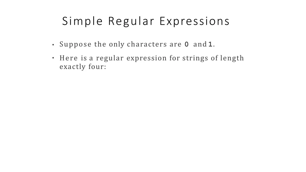 simple regular expressions 4