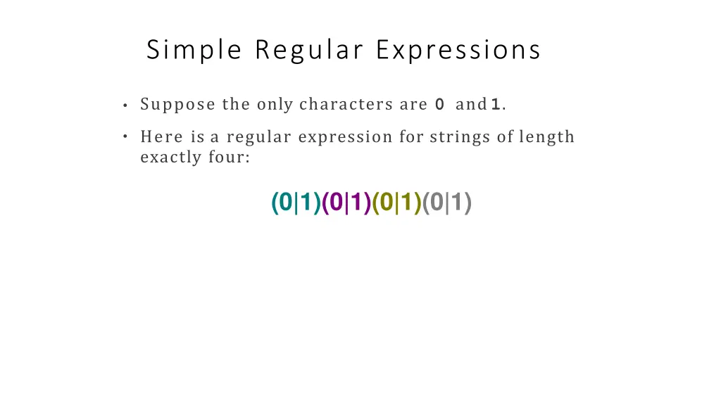 simple regular expressions 6