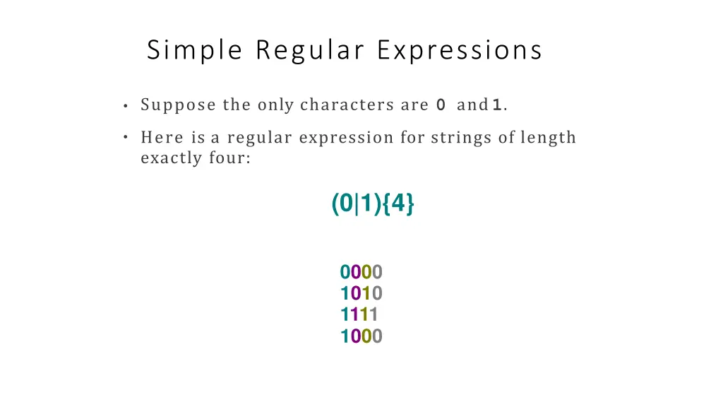 simple regular expressions 9