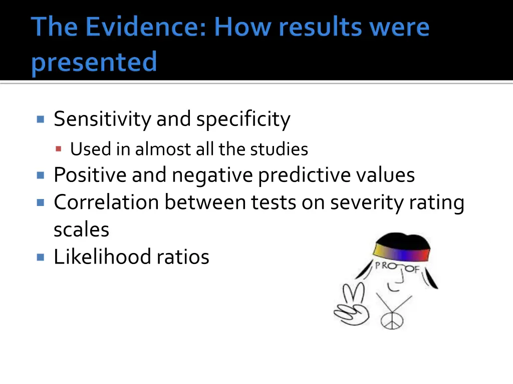 sensitivity and specificity used in almost