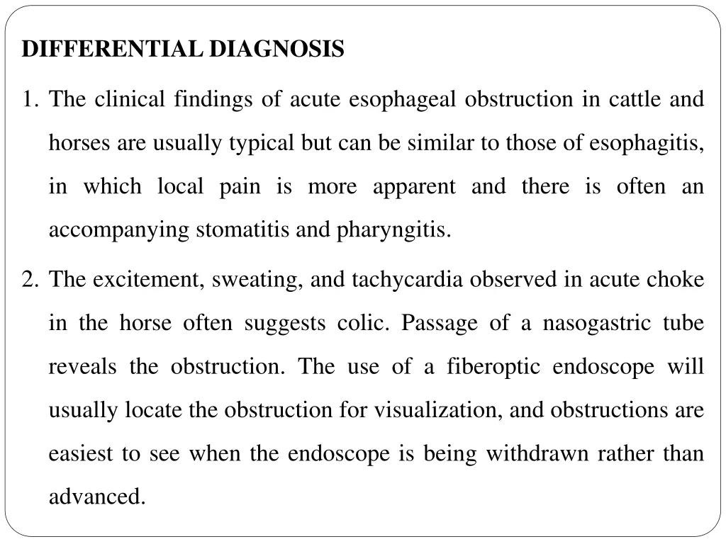 differential diagnosis