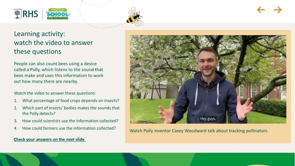 learning activity watch the video to answer these