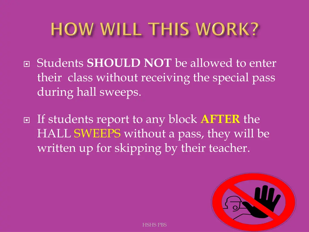 students should not be allowed to enter their