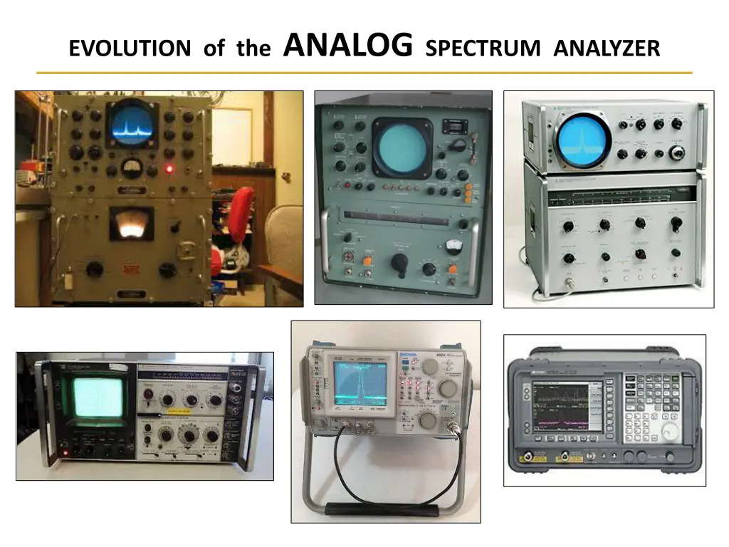 evolution of the analog spectrum analyzer